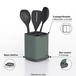 Égouttoir à couverts/ustensiles Néo vert - Vert- 5five
