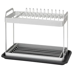 Égouttoir à vaisselle 2 niveaux en aluminium