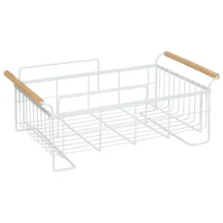 Égouttoir à vaisselle 2 niveaux métal blanc