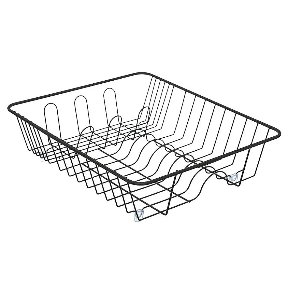 égouttoir à Vaisselle Métal "Drainer" 39x34cm Noir
