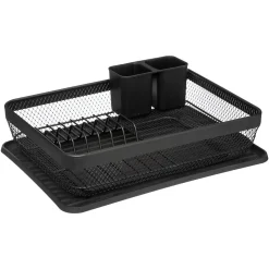 Égouttoir métal avec plateau Noir Mayaj - 5Five