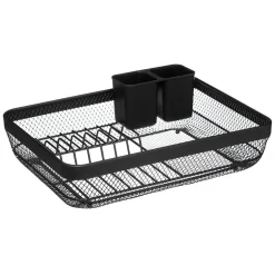 Égouttoir métal avec plateau Noir Mayaj - 5Five