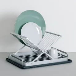 Égouttoir pliable gris 44x31cm - Gris- 5five