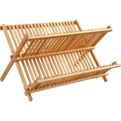 Égouttoir pliant 2 niveaux Bambou - 5Five