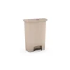 Grand collecteur professionnel à déchets 90 litres - Beige