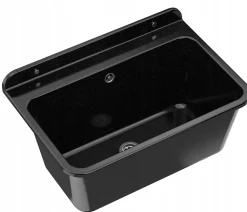 Grand Évier en Granit pour Buanderie, Garage ou Local Technique avec Siphon et Robinet - 1 Set