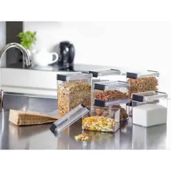 Grande boîte de rangement cuisine empilable 2,6 litres