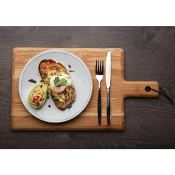 Grande planche carrée en chêne 350 x 260 x 15 mm manche 110 mm - Olympia