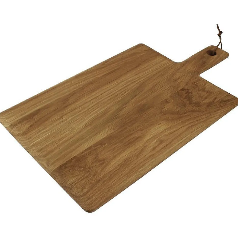 Grande planche carrée en chêne 350 x 260 x 15 mm manche 110 mm - Olympia
