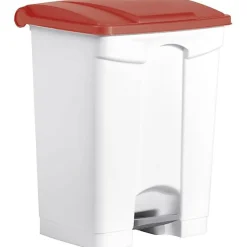 Grande Poubelle à tri à pédale 70 litres pour Sac 240 litres - Rouge