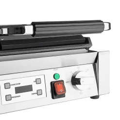 Gril de Contact Double Plaques Lisse et Rainurée 3,6 kW - Buffalo