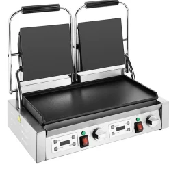 Gril de Contact Double Plaques Lisses 3,6 kW - Buffalo