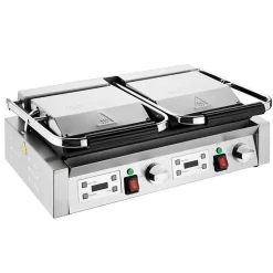 Gril de Contact Double Plaques Lisses 3,6 kW - Buffalo