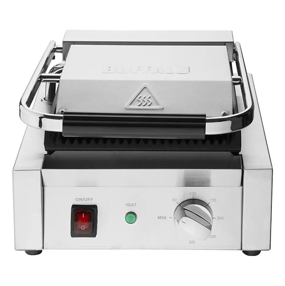 Gril de Contact Simple Bistro Plaque Rainurée 1,5 kW - Buffalo