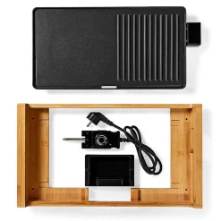 Gril de table - 6 personnes - 4 réglages de chaleur Nedis FCBG100FBK43