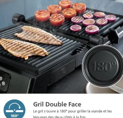 Gril électrique Philips avec sonde de température 2000 W