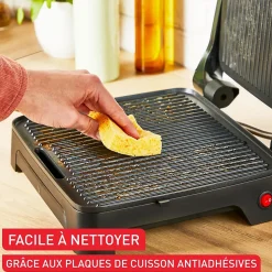 Gril Panini Noir 2000W Grande Surface