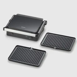 Gril SEVERIN - KG2398 - Surface cuisson 30x22cm - Plaques amovibles - Revetement céramique - 1800W