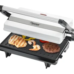 Gril viande et panini 700w blanc Bestron APM123W viva italia