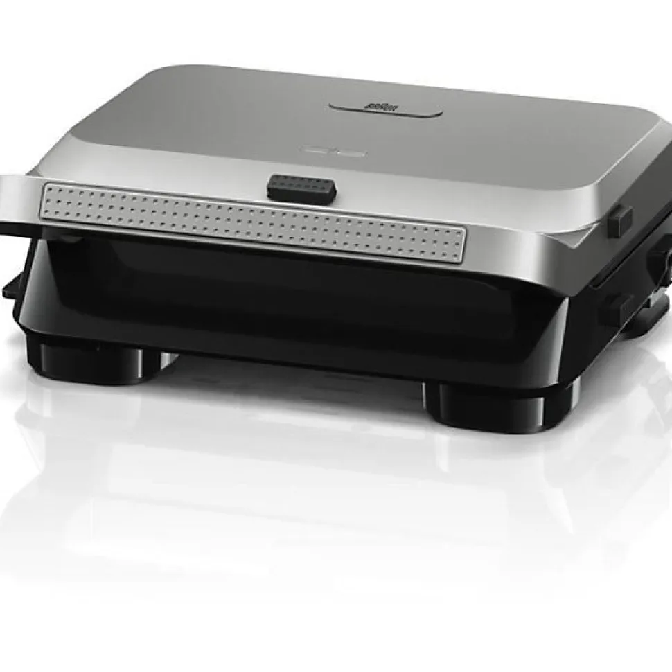 Grill - BRAUN - Sandwich Maker 5 SM5006 - 800 W - Inox / Noir
