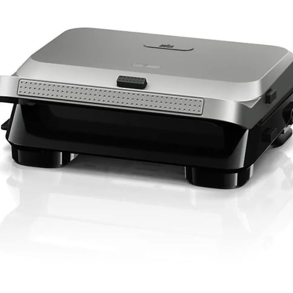 Grill - BRAUN - Sandwich Maker 5 SM5005 - 800 W - Inox / Noir