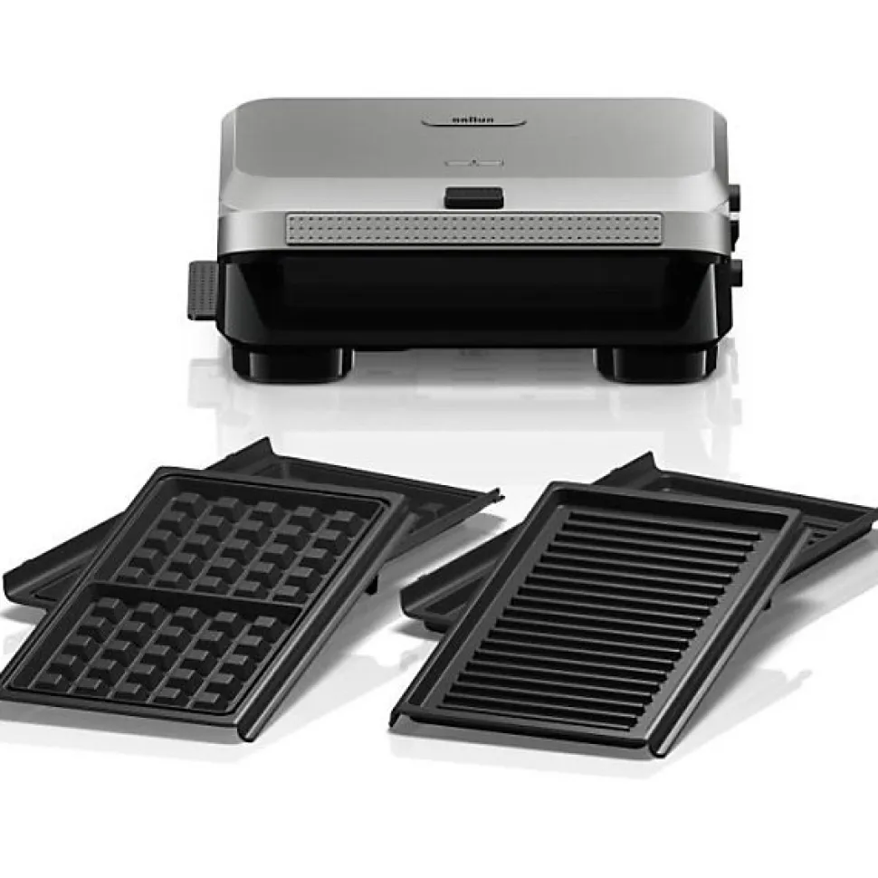 Grill - BRAUN - Sandwich Maker 5 SM5005 - 800 W - Inox / Noir