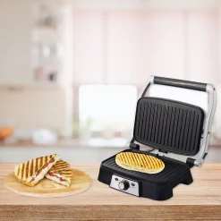 Grill à double plaque pour croque-monsieur, viande et panini Rotel