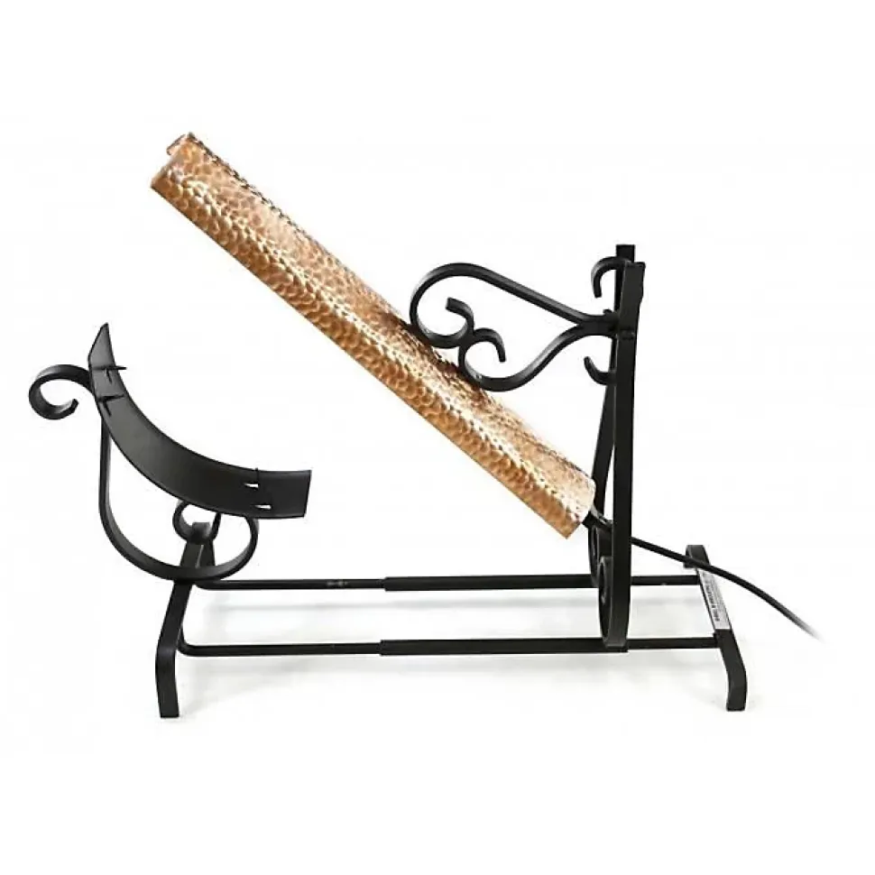 Grill à raclette traditionnel - fer forgé et cuivre