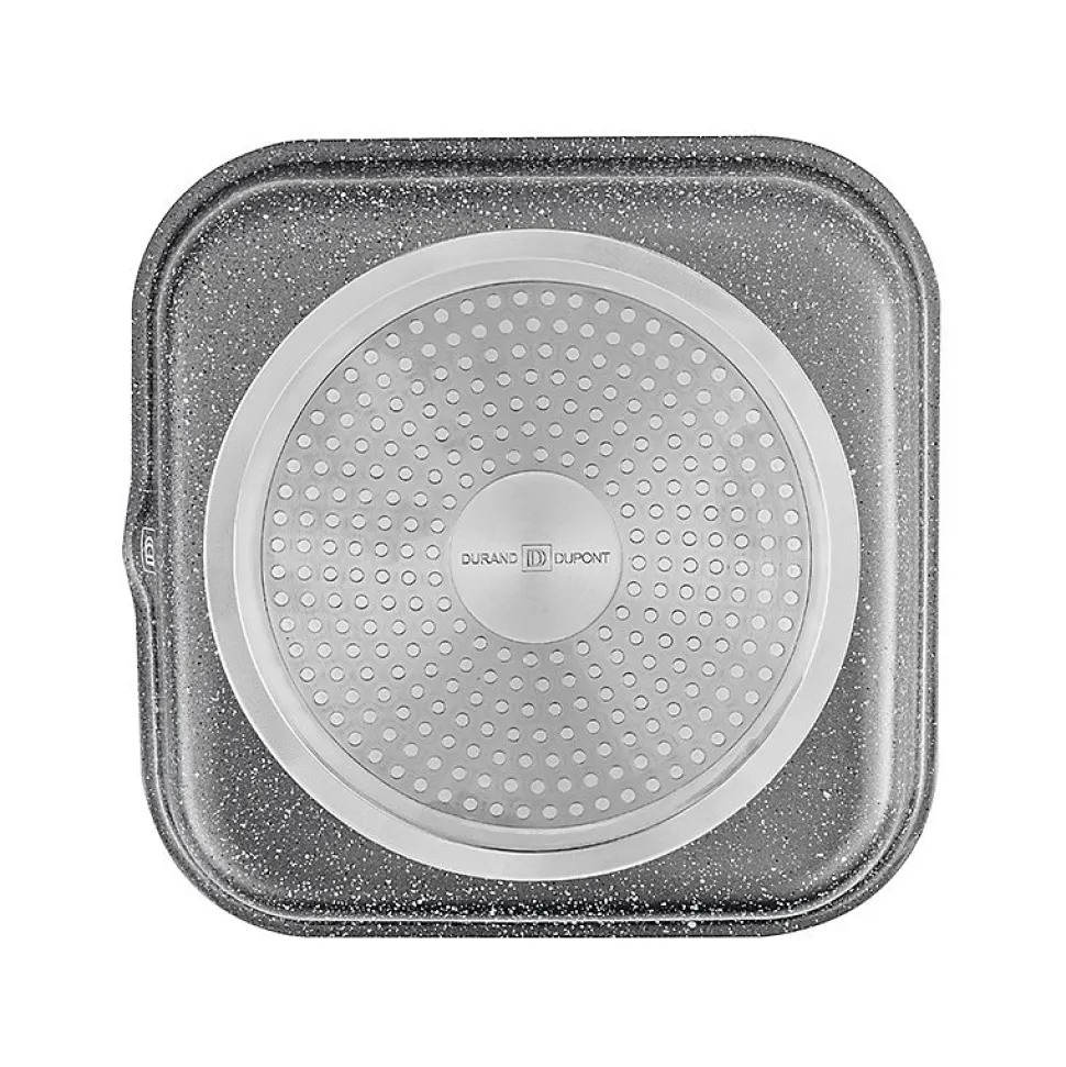 Grill Aluminium Anti Adhésif 24cm Tfi Genesis Gris Durand Dupont