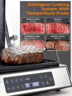 Grill 4-en-1 2200W Plaques Interchangeables