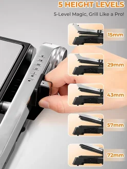 Grill 4-en-1 2200W Plaques Interchangeables