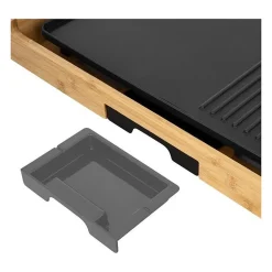 Grill électrique - SENCOR - SBG 206BK - 1800 W - Noir / Bambour