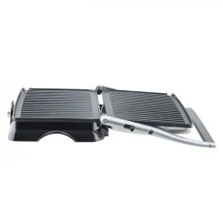 Grill électrique HKoeNIG - GR20 - Surface cuisson 29,7x23cm - Température réglable - 2000W - Inox