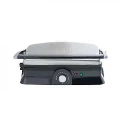 Grill électrique HKoeNIG - GR20 - Surface cuisson 29,7x23cm - Température réglable - 2000W - Inox