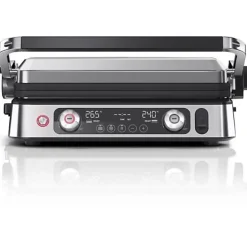 Grill multifonctions - BRAUN - Multi Grill 9 Pro - 2200 W - 3 positions de chauffe - Noir / Acier