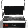 GRILL PANINI 1 PLAQUE RAINUREE DESSUS/DESSOUS EN FONTE - L2G