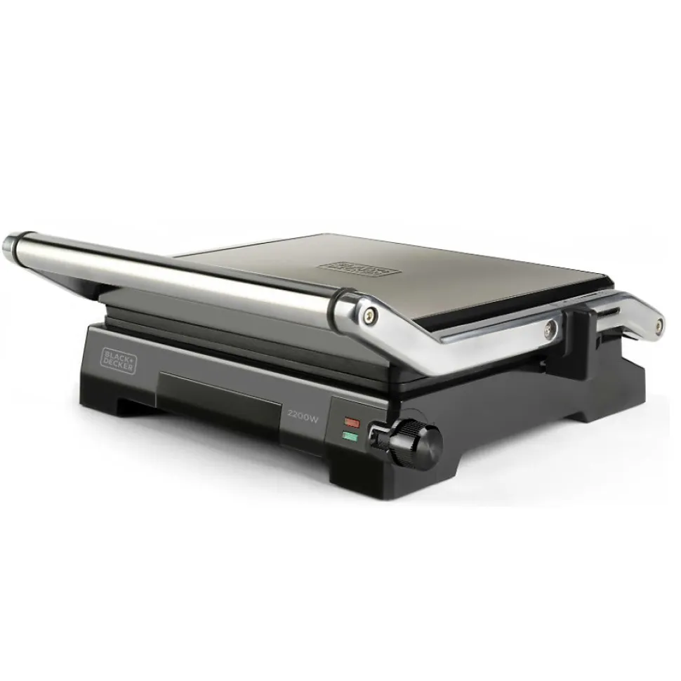 Grill panini multifonctions 2200w inox. Black+decker BXGR2200E