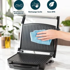 Grill Princess 2000W Plaques Fixes Noir