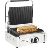 Grill rainuré pour panini 2200 W 43x30,5x20 cm