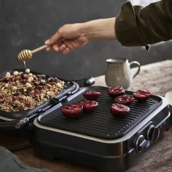 Grill viande 2en1 1600w Cuisinart GR47BE