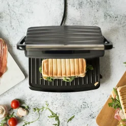 Grill viandes et panini 750w gris/noir - doc232g - livoo DOC232G