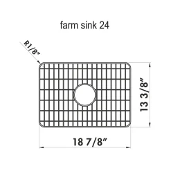 Grille en inox fond d'évier pour évier Chambord PHILIPPE I