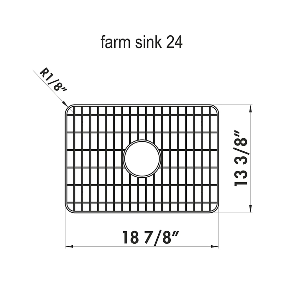 Grille en inox fond d'évier pour évier Chambord PHILIPPE I