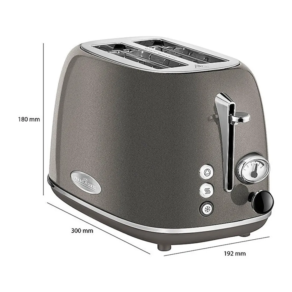 Grille pain 2 fentes vintage Proficook PC-TA 1193 Anthracite