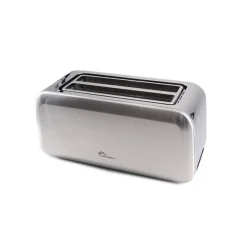 Grille pain - LITTLE BALANCE - 1450W - 2 fentes longues 23.7cm - 3 fonctions - Inox