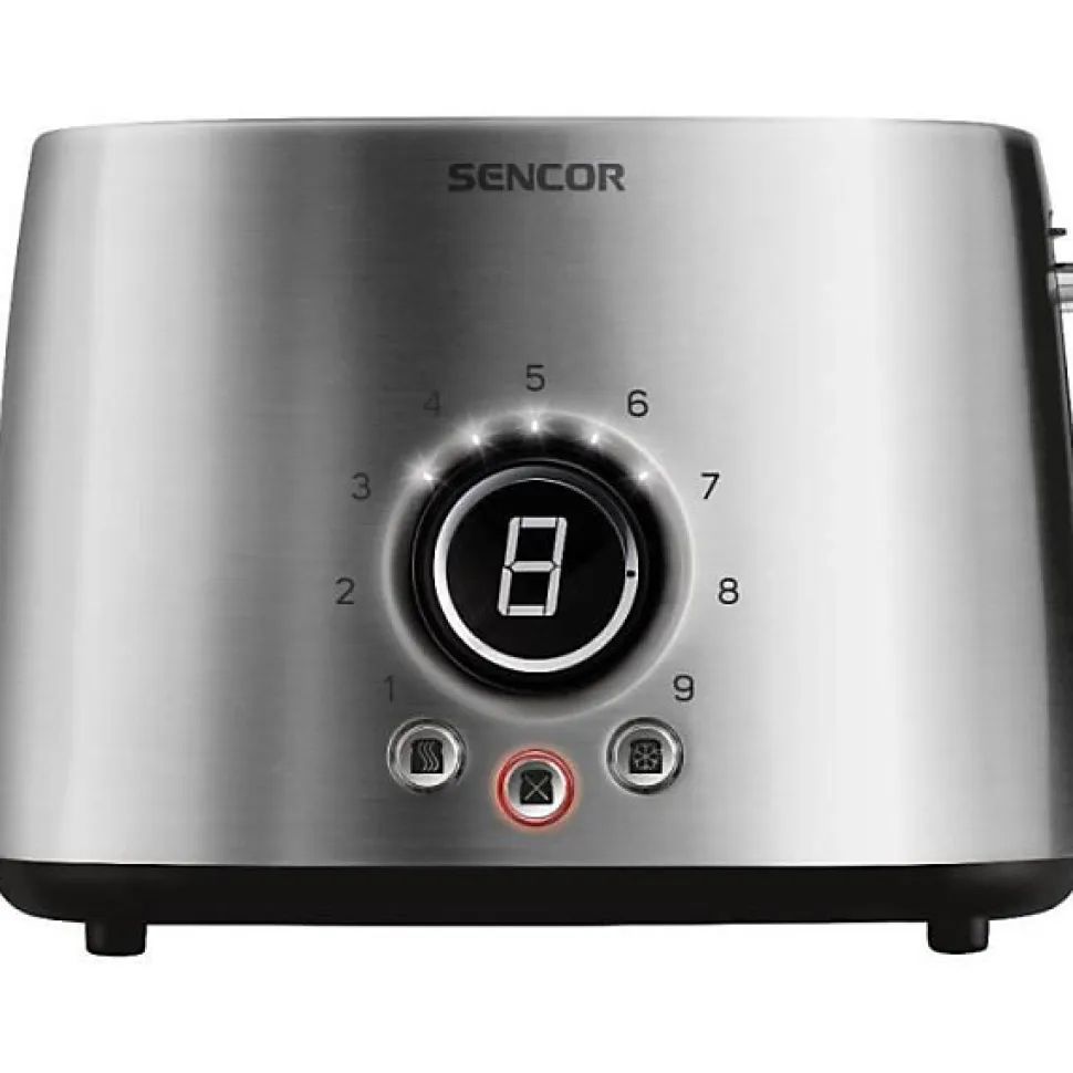 Grille Pain - Toaster Electrique 2 tranches Sencor STS 5050SS avec fonction de dégivrage - argentée