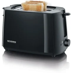 Grille Pain - Toaster Electrique SEVERIN AT2287 - 700 W, 2 tranches, brunissage réglable, support viennoiseries, noir