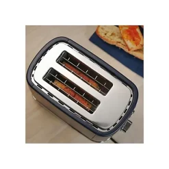 Grille pain électrique - Terraillon - NEW MOON - 2 fentes - 6 niveaux - Décongélation - réchauffage - rammasse miettes