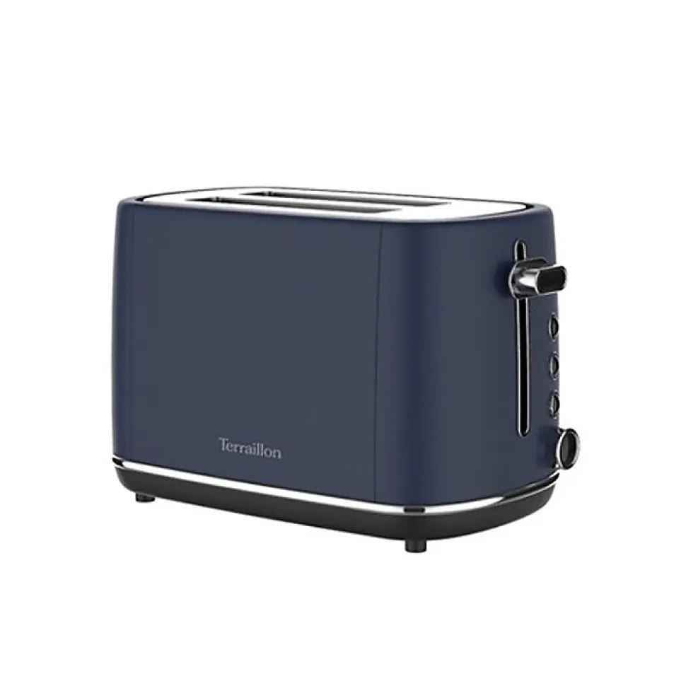 Grille pain électrique - Terraillon - NEW MOON - 2 fentes - 6 niveaux - Décongélation - réchauffage - rammasse miettes