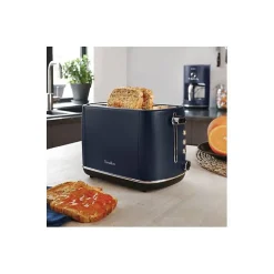 Grille pain électrique - Terraillon - NEW MOON - 2 fentes - 6 niveaux - Décongélation - réchauffage - rammasse miettes